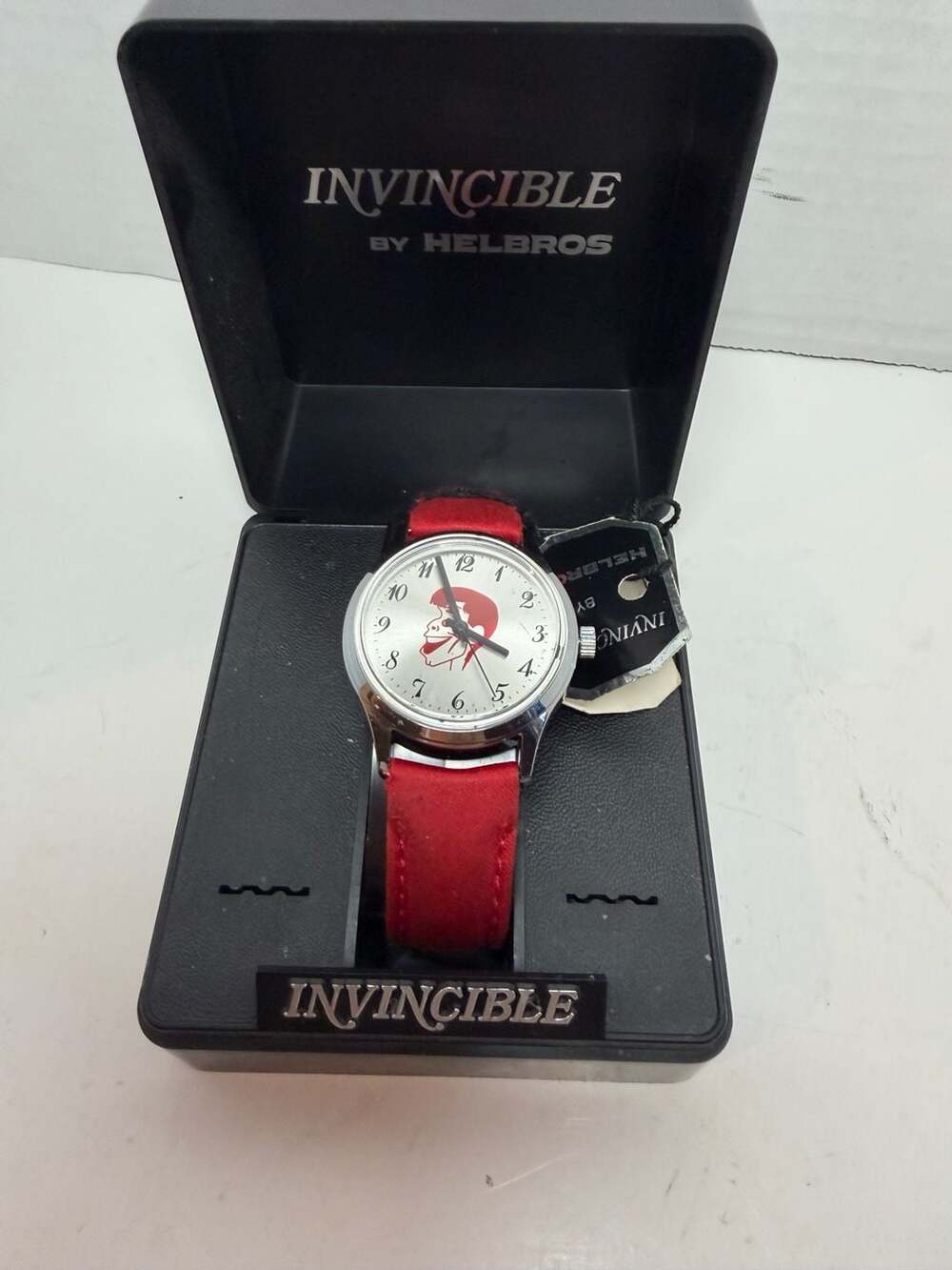 Vintage Helbros Invincible Jerry Lewis Caricature Watch with Box and Tag